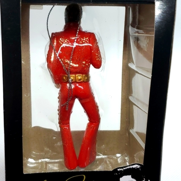 Elvis Presley In His 1972 Red Jumpsuit Keepsake Holiday Christmas Tree O… - Picture 9 of 11